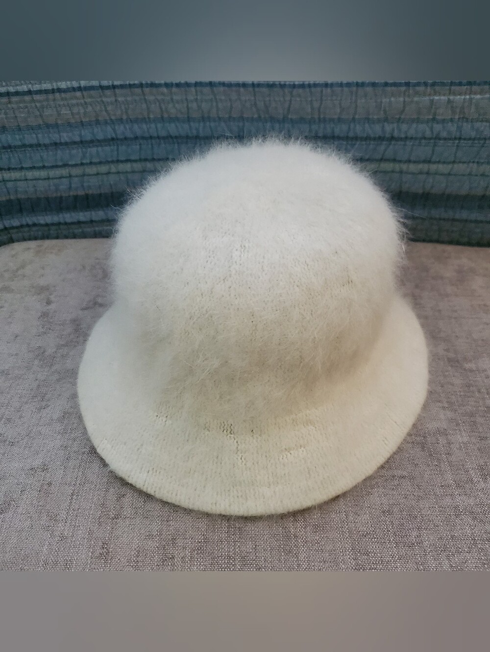 Angora Rabbit Hair Bucket Hat - Picture 3 of 9
